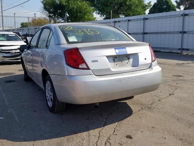 1G8AJ52FX5Z127383 - 2005 SATURN ION LEVEL SILVER photo 3