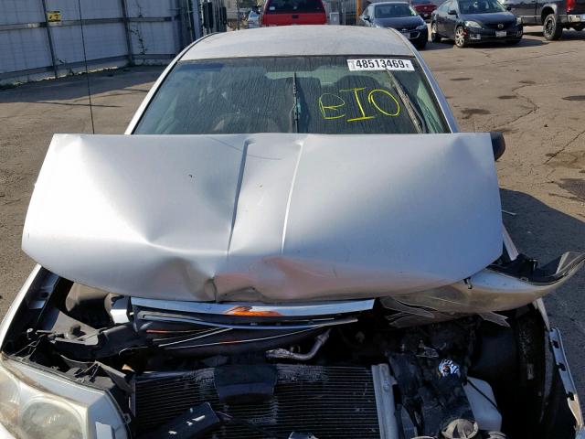 1G8AJ52FX5Z127383 - 2005 SATURN ION LEVEL SILVER photo 7