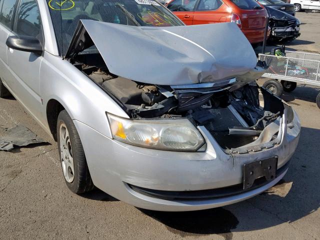 1G8AJ52FX5Z127383 - 2005 SATURN ION LEVEL SILVER photo 9