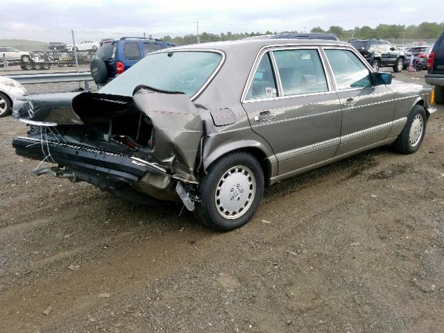 WDBCA35D2JA386633 - 1988 MERCEDES-BENZ 420 SEL GRAY photo 4