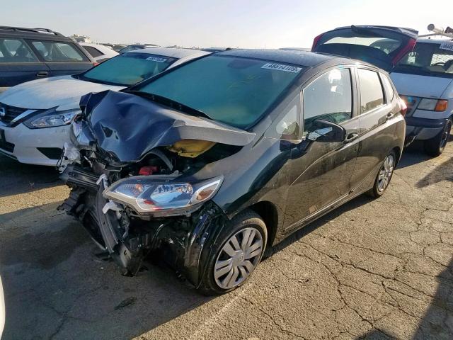 JHMGK5H5XHS012161 - 2017 HONDA FIT LX BLACK photo 2