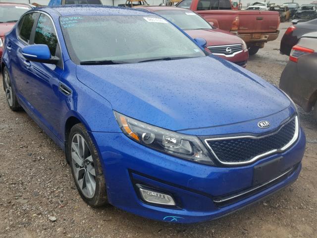 5XXGR4A73EG286780 - 2014 KIA OPTIMA SX BLUE photo 1