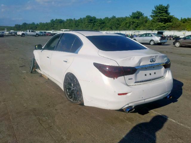 JN1BV7AR1FM408818 - 2015 INFINITI Q50 BASE WHITE photo 3