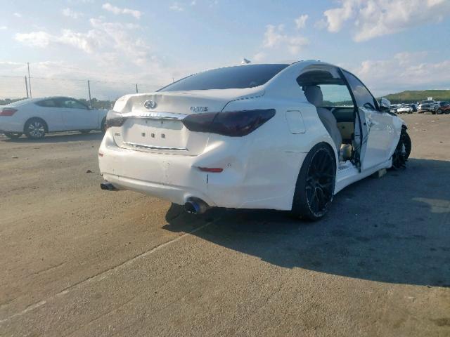 JN1BV7AR1FM408818 - 2015 INFINITI Q50 BASE WHITE photo 4