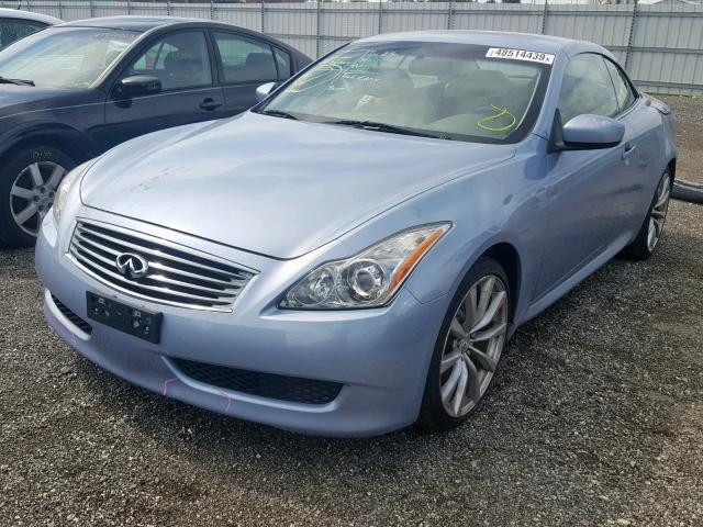 JN1CV6FE0AM351203 - 2010 INFINITI G37 BASE BLUE photo 2