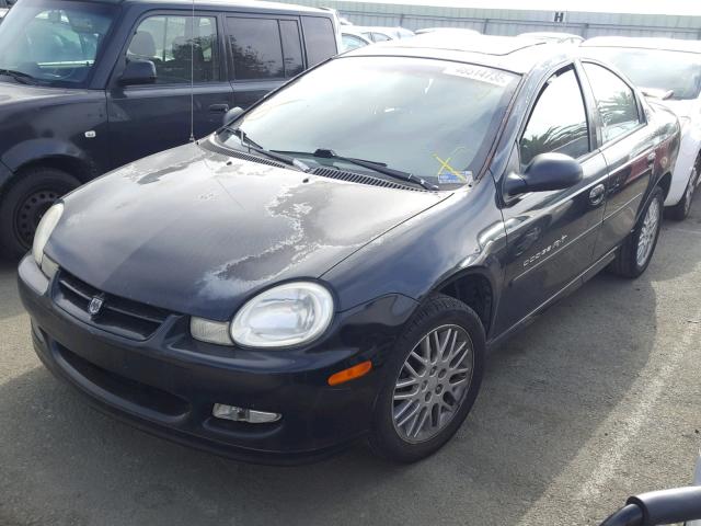 1B3ES46F41D290807 - 2001 DODGE NEON R/T BLACK photo 2