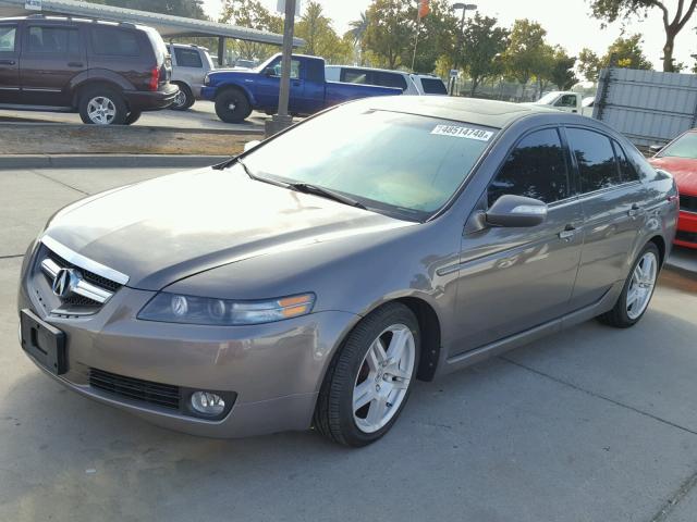 19UUA66278A017475 - 2008 ACURA TL GRAY photo 2