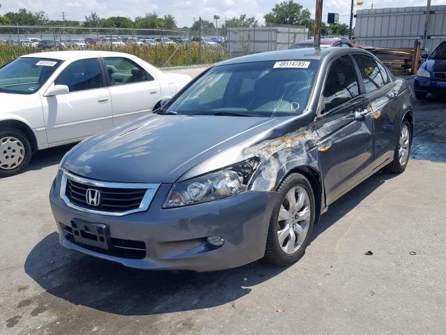 1HGCP36888A020172 - 2008 HONDA ACCORD EXL GRAY photo 2