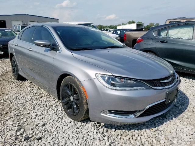 1C3CCCAB6GN133126 - 2016 CHRYSLER 200 LIMITE GRAY photo 1