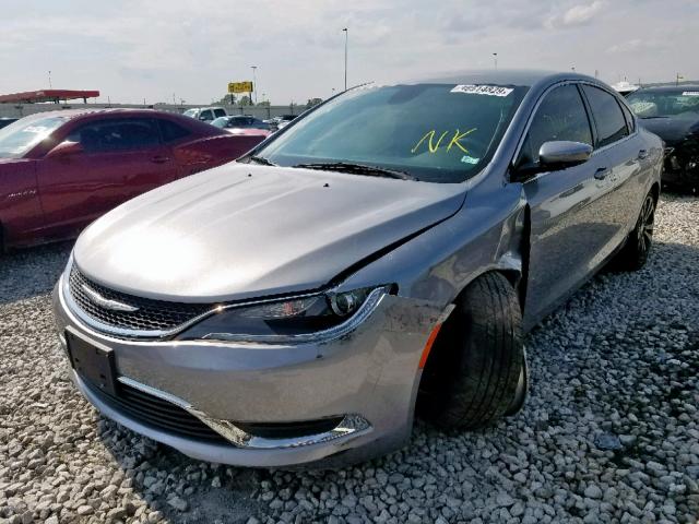 1C3CCCAB6GN133126 - 2016 CHRYSLER 200 LIMITE GRAY photo 2