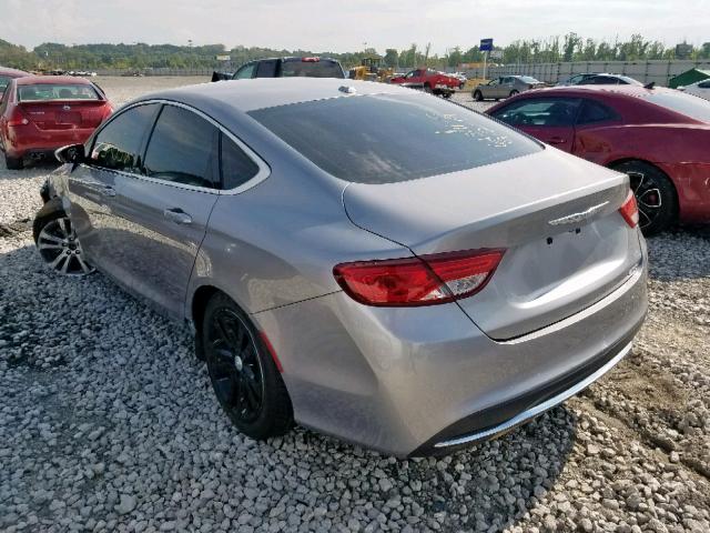 1C3CCCAB6GN133126 - 2016 CHRYSLER 200 LIMITE GRAY photo 3