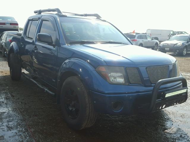 1N6AD07U95C438665 - 2005 NISSAN FRONTIER C BLUE photo 1