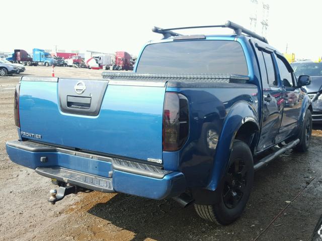 1N6AD07U95C438665 - 2005 NISSAN FRONTIER C BLUE photo 4