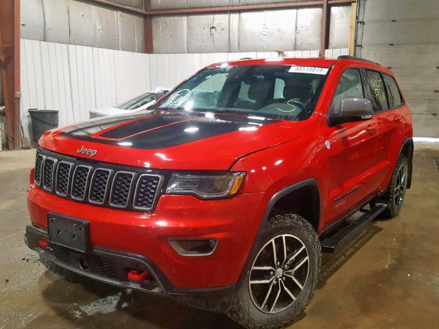 1C4RJFLG8HC612649 - 2017 JEEP GRAND CHER RED photo 2
