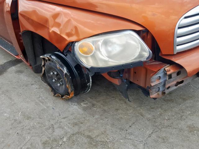 3GNDA13D58S547392 - 2008 CHEVROLET HHR LS ORANGE photo 9