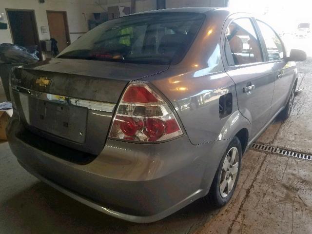 KL1TD56658B168542 - 2008 CHEVROLET AVEO BASE Сұр фото 4