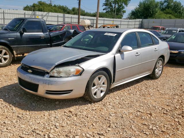 2G1WF5EK7B1256197 - 2011 CHEVROLET IMPALA LS SILVER photo 2