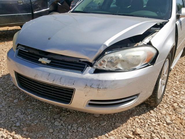 2G1WF5EK7B1256197 - 2011 CHEVROLET IMPALA LS SILVER photo 9