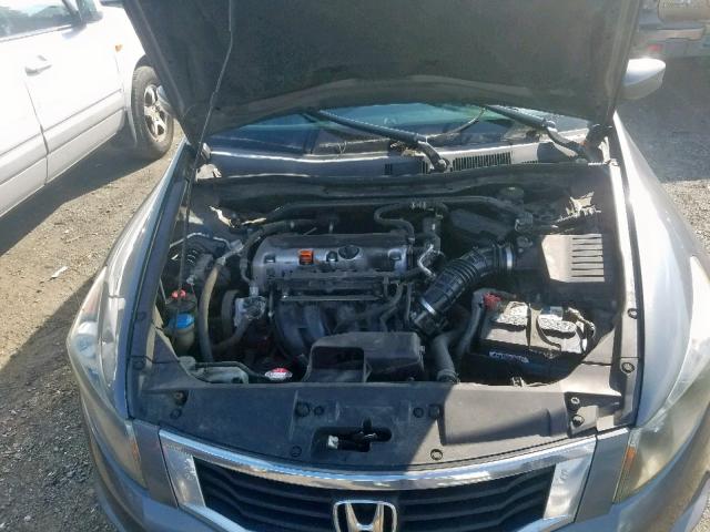 1HGCP26879A128956 - 2009 HONDA ACCORD EXL GRAY photo 7