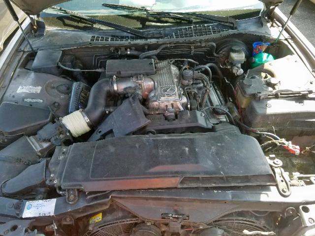 JT8UF11E9P0175792 - 1993 LEXUS LS 400 GRAY photo 7