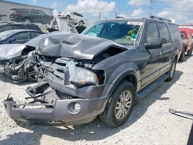 1FMJK1H52EEF02437 - 2014 FORD EXPEDITION GRAY photo 2