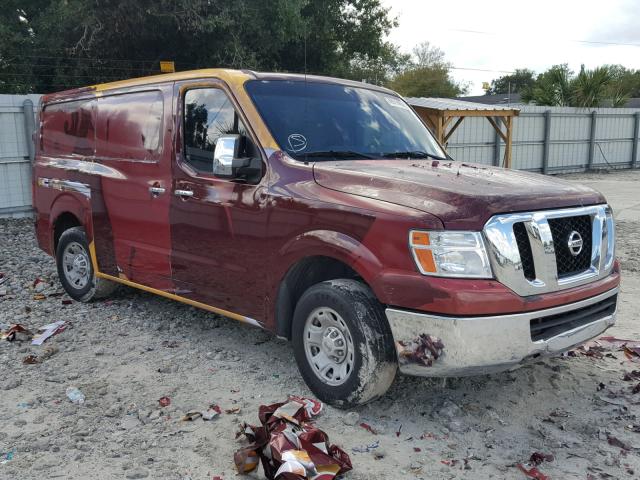 1N6BF0KL6CN118251 - 2012 NISSAN NV 1500 MAROON photo 1