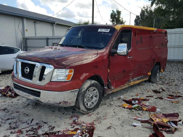 1N6BF0KL6CN118251 - 2012 NISSAN NV 1500 MAROON photo 2