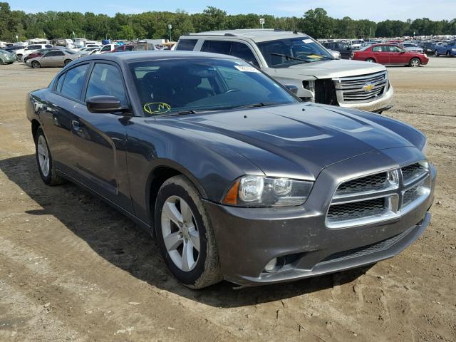 2C3CDXHG4EH318674 - 2014 DODGE CHARGER SX GRAY photo 1