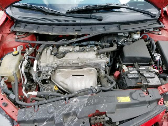 JTKJF5C70D3054775 - 2013 TOYOTA SCION TC წითელი ფოტო 7