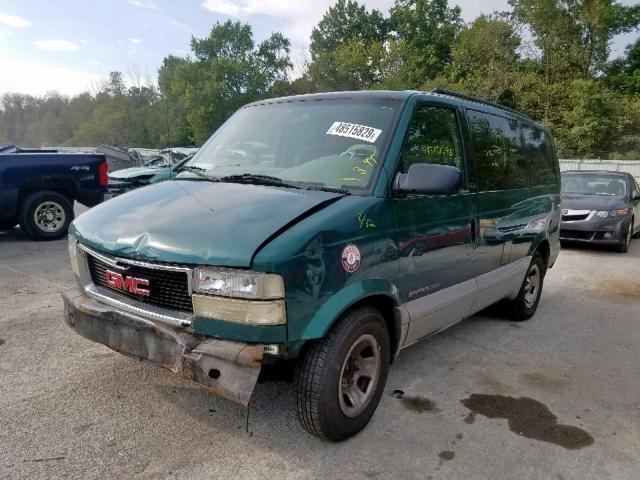 1GKEL19W1YB526488 - 2000 GMC SAFARI XT GREEN photo 2