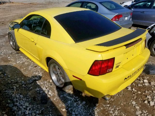 1FAFP42X43F320596 - 2003 FORD MUSTANG GT YELLOW photo 3