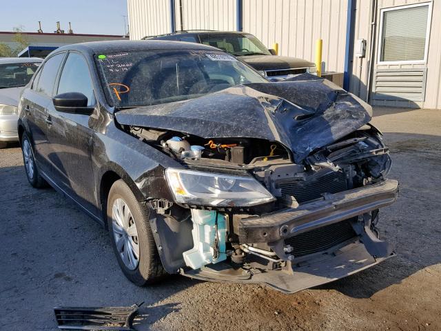 3VW2K7AJ7EM333414 - 2014 VOLKSWAGEN JETTA BASE BLACK photo 1