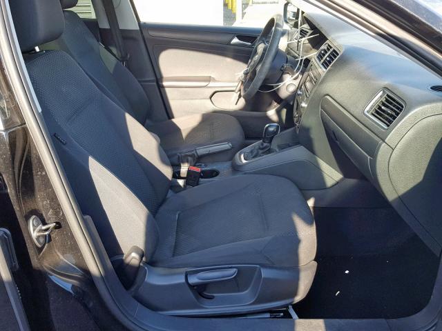 3VW2K7AJ7EM333414 - 2014 VOLKSWAGEN JETTA BASE BLACK photo 5