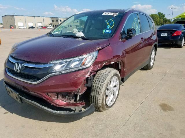 2HKRM3H71FH554111 - 2015 HONDA CR-V EXL RED photo 1