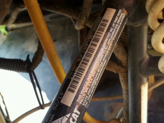 4UF14MPV9ET309904 - 2014 ARCTIC CAT 700CC Կանաչ լուսանկար 10