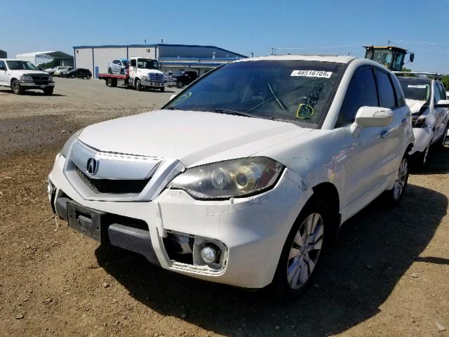 5J8TB2H2XAA003560 - 2010 ACURA RDX WHITE photo 2