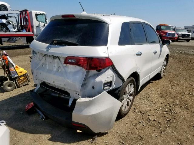 5J8TB2H2XAA003560 - 2010 ACURA RDX WHITE photo 4