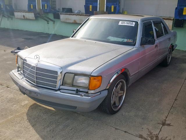 WDBCA39D6GA241369 - 1986 MERCEDES-BENZ 560 SEL SILVER photo 2