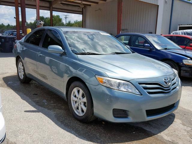 4T1BF3EK2BU658199 - 2011 TOYOTA CAMRY BASE BLUE photo 1