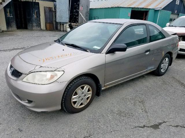 1HGEM22194L800278 - 2004 HONDA CIVIC DX V GRAY photo 2