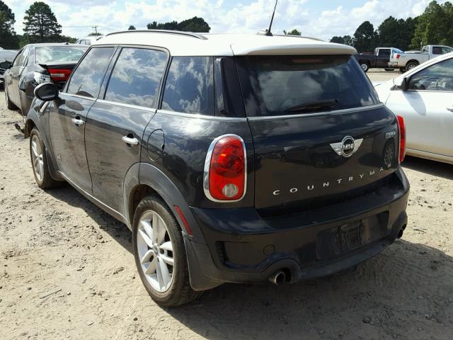 WMWZC5C53DWM16286 - 2013 MINI COOPER S C BLACK photo 3