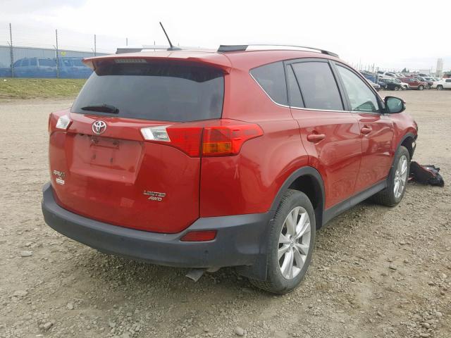 2T3DFREV9EW184835 - 2014 TOYOTA RAV4 LIMIT RED photo 4