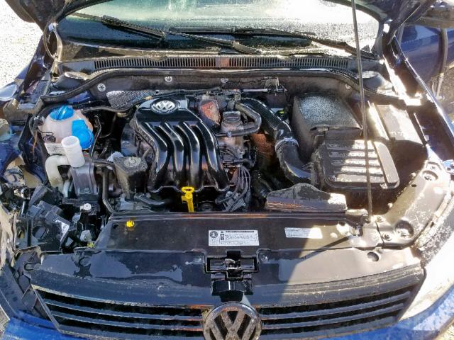 3VW1K7AJ9EM432294 - 2014 VOLKSWAGEN JETTA BASE 蓝色 照片 7