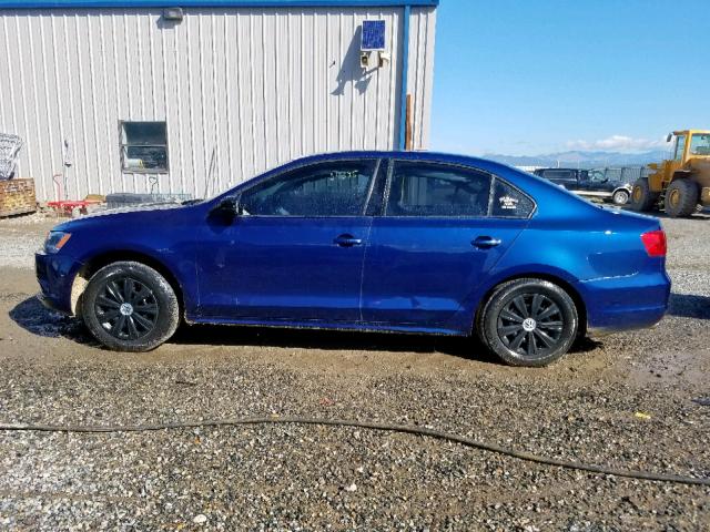 3VW1K7AJ9EM432294 - 2014 VOLKSWAGEN JETTA BASE 蓝色 照片 9