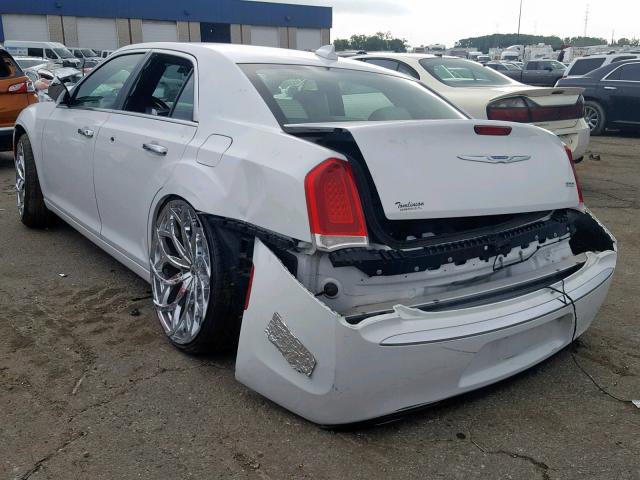 2C3CCAEG1JH140186 - 2018 CHRYSLER 300 LIMITE WHITE photo 3