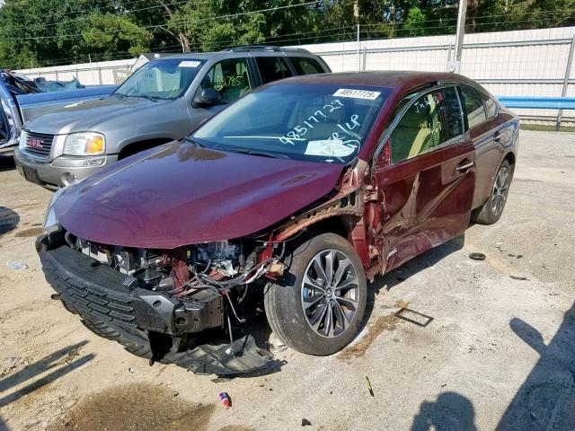 4T1BD1EB6GU057170 - 2016 TOYOTA AVALON HYB RED photo 2