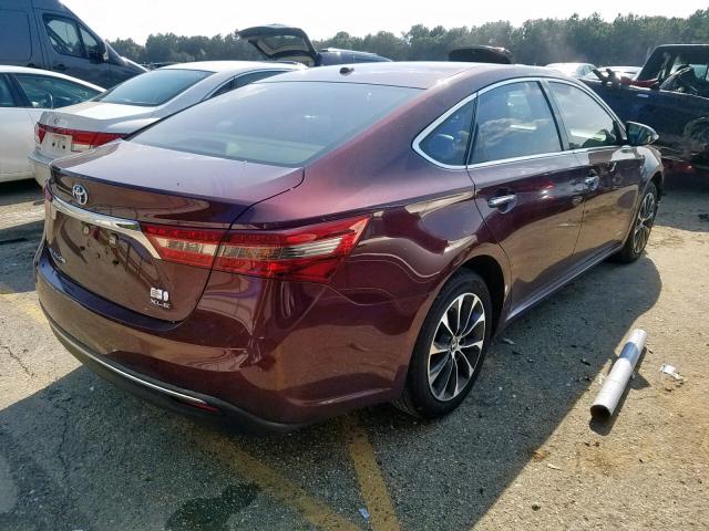 4T1BD1EB6GU057170 - 2016 TOYOTA AVALON HYB RED photo 4