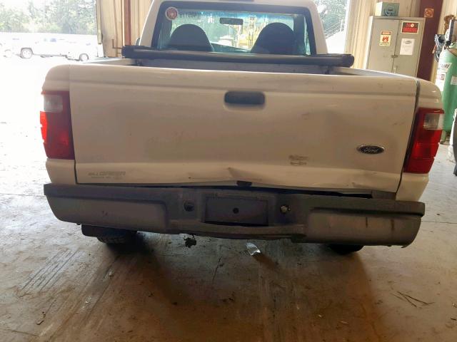 1FTYR10D53PA78075 - 2003 FORD RANGER WHITE photo 9