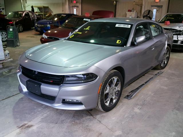 2C3CDXJG7GH277616 - 2016 DODGE CHARGER SX SILVER photo 2