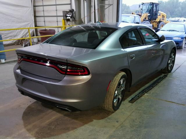 2C3CDXJG7GH277616 - 2016 DODGE CHARGER SX SILVER photo 4